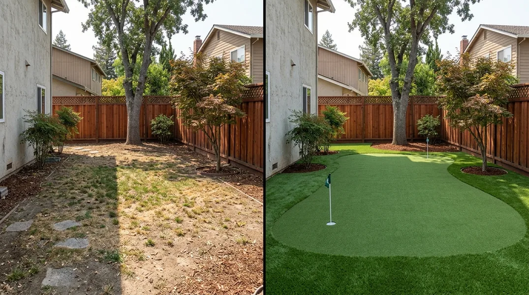 Result artificial grass installation in San Jose - San Jose Turf Installation